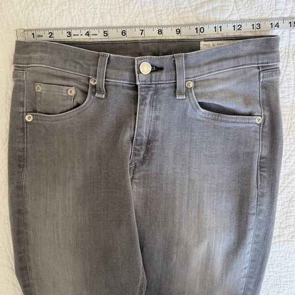 Rag & Bone Jean Skinny Buxton Grey Wash Women's Size 27 Stretch Denim Jeans - Picture 9 of 11
